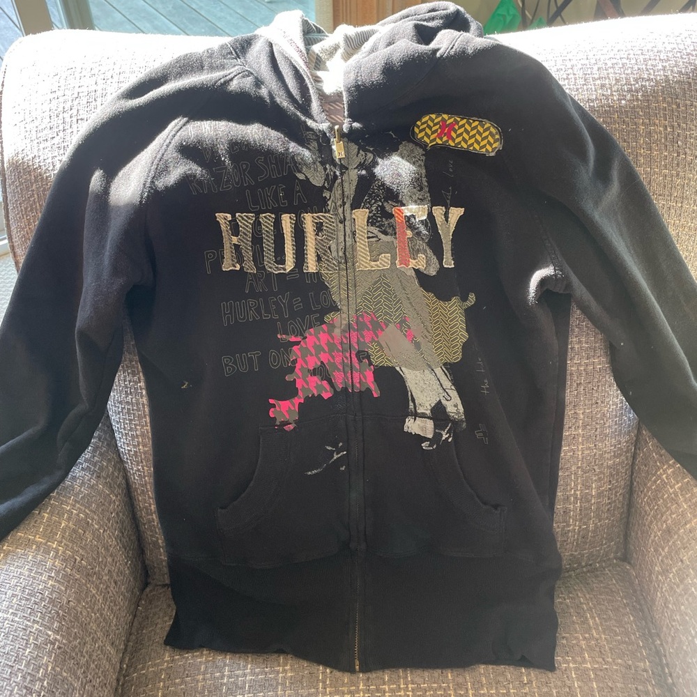 vintage Y2K hurley zip up